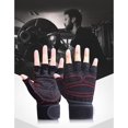 thumbnail image 4 of Guantes de gimnasio para levantamiento de pesas con palma antideslizante para entrenamiento de crossfit, ejercicio, fitness y culturismo para hombres y mujeres, 4 of 5