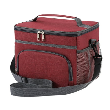 Large Insulated Lunch Bag 15L - Leakproof Cooler Tote with Adjustable Shoulder Strap for Office Picnic Hiking & Beach | 11.42x8.66x9.45in