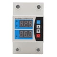 thumbnail image 2 of Over Under Voltage Protective Device, Flame Retardant PC 63A Over Under Voltage Protector Din Rail 240V~300V Self Resetting  For Home, 2 of 8
