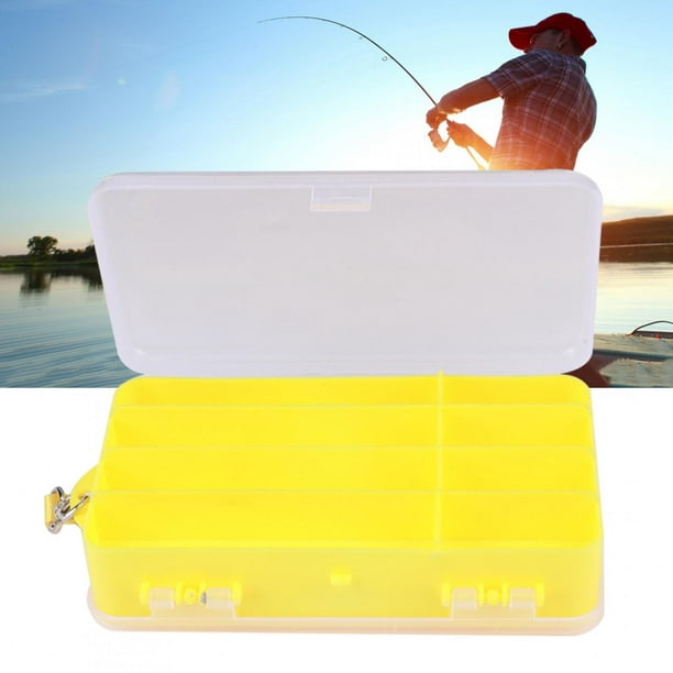 Fishing Tackle Organizer, Double Sided ABS Plastic Durable Fishing Tackle  Box Practical For Baits For Terminals For Hooks For Beads 