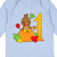 thumbnail image 4 of Inktastic First birthday turkey on pumpkin Boys or Girls Long Sleeve Baby Bodysuit, 4 of 5