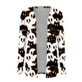thumbnail image 4 of Women‘s Halloween Cardigan Sweater Skull Pumpkin Print Pattern Long Cardigans Sweater Coats Tops Ginger M, 4 of 5