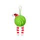 thumbnail image 2 of Bolas de adornos para árboles de Navidad | Textura verde peluda • Acento de cinta • Decoraciones navideñas de toque suave • Adornos colgantes duraderos • Encanto festivo moderno • Una pieza, 2 of 9