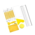 thumbnail image 2 of GUOOL Outils de Coupe d'Argile Rouleau d'Argile Acrylique Feuille Acrylique avec Rasage, Fait Main 15 Pcs, 2 of 9