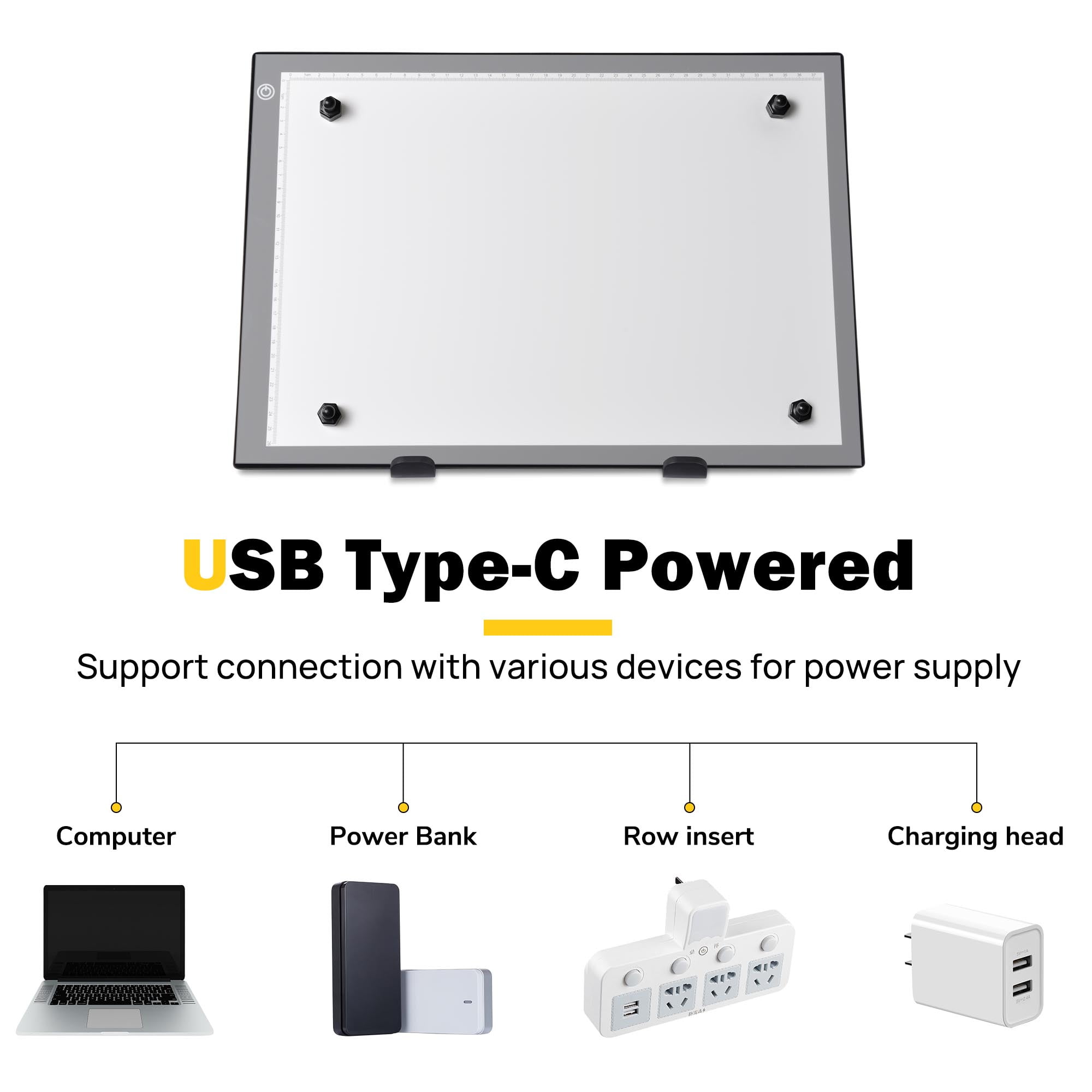 Yescom A3 LED Tracing Light Box with Stand 17x12 LED Tracing