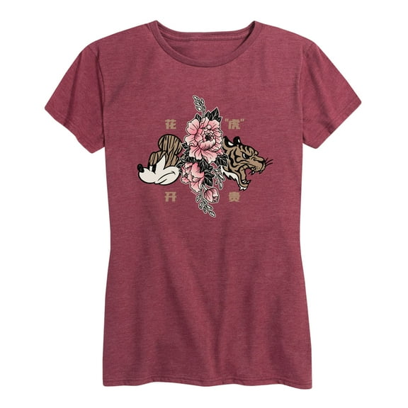 Mickey & Friends - Mickey Year of The Tiger Design - Women's Short Sleeve Graphic T-Shirt