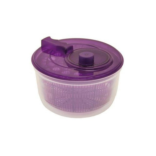 Starbasix Salad Spinner, 4L Capacity, Ergonomic Handle, Multi-Use Basket Colander, Transparent Serving Bowl, Easy Clean Salad Leaves, Vegetables, Fruits
