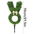 thumbnail image 2 of Rabbit-Shape Artificial Green Plants For Easter Decoration, Lifelike Faux Topiary With Bunny Design Featuring A Hollow Head And 70Cm Ground Stake For Outdoor Indoor Porch Garden,, 2 of 6