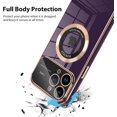 thumbnail image 2 of for Phone 13 Pro Max Case Magnetic Plating Case, 【Support for Magsafe】 Wide Lens Camera Protection Luxury Back Cover with Screen Protector Shockproof Electroplating Cover for Girls Women -Purple, 2 of 12