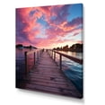 thumbnail image 2 of Designart "Serenity by the Pier and Dock II" Nautical & Beach Canvas Print, 2 of 5