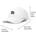 thumbnail image 3 of DALIX Turtle Hat Nature Womens Baseball Cap in White, 3 of 7