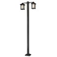 thumbnail image 1 of Z-Lite Mesa 2 Head Outdoor Post in Black, 1 of 1