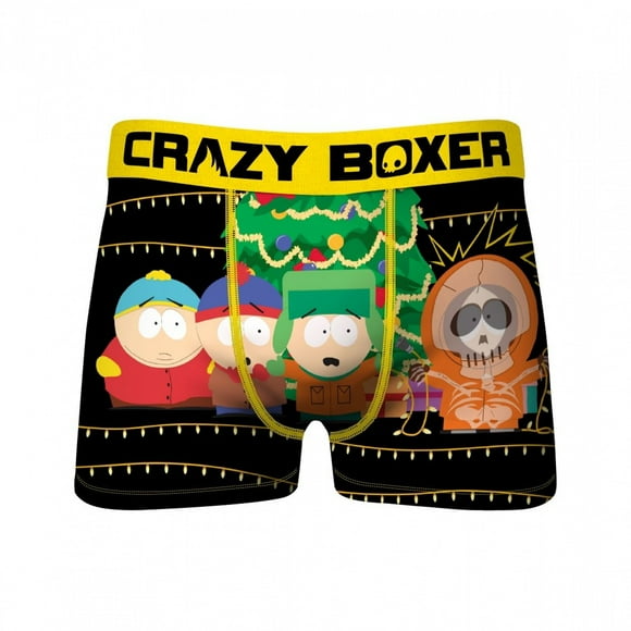 Crazy Boxers South Park Kenny Christmas Light Men's Boxer Briefs-XLarge (40-42)