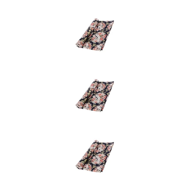 Yuarrent 1 metro de tela de grulla bronceadora y para coser 59'' Peach Blossom Black Type1 NO1