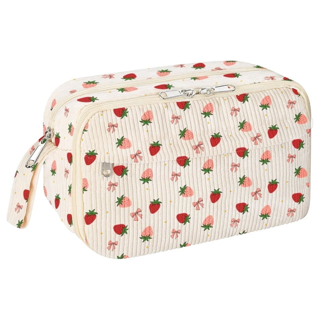 Estuche para Lápices para Niñas, Estuche Grande de con Cremallera, Estuche Estético con Compartimentos A