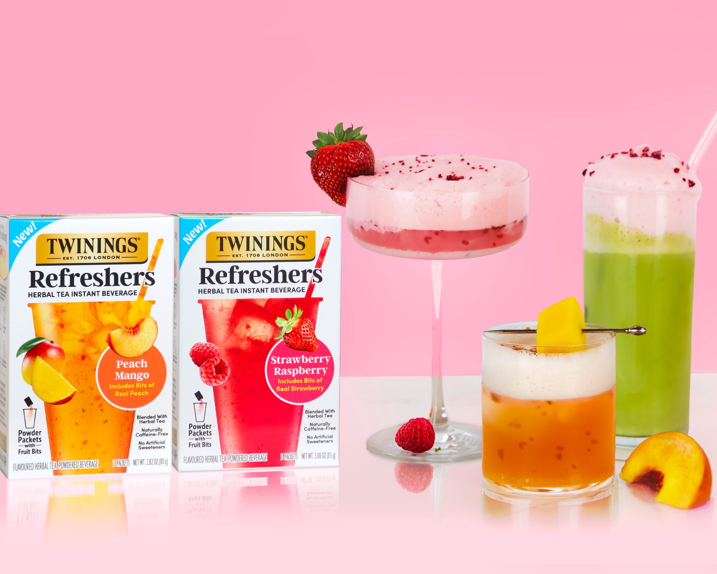 Twinings Strawberry Raspberry Refresher Herbal Tea Bags, 3 oz 5ct