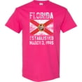 thumbnail image 3 of Inktastic Established March 3, 1845 Florida Flag T-Shirt, 3 of 5