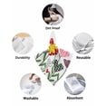 thumbnail image 6 of Boanket White Love, Cloth Napkins Set of 6, Holiday Napkins for Baby Shower, Hppy Valentine's Day Geometric Leaves Washable Reusable Dinner Napkins for Cocktail Wedding Party, 20 x 20 Inch, 6 of 7