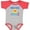 Baseball Heather and Red, variant on Myrtle Beach Vacation Time Girls Baby Bodysuit
