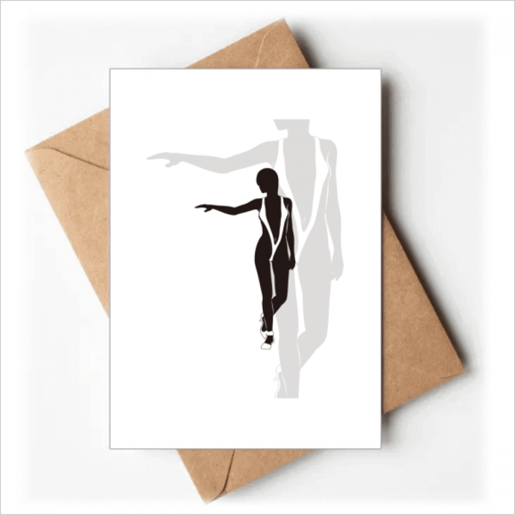 Hot Beauty Woman Underwear Outline Greeting Cards You are Invited Invitations