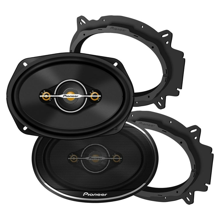 Pioneer TS-A6961F 6x9 4-Way Car Speakers Black Easy Install High
