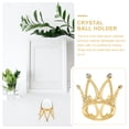 thumbnail image 3 of Miangastore 2Pcs Crystal Ball Display Stand Zinc Alloy Base Decorative Base Tray Decor, 3 of 9