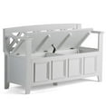 thumbnail image 2 of Atlin Designs Banc de Rangement d'Entrée, Blanc, 2 of 4