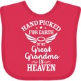 thumbnail image 3 of Inktastic Handpicked for Earth by My Great Grandma in Heaven Boys or Girls Baby Bib, 3 of 4