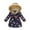 Navy@GC@, variant on CONZONE Toddler Girls Padded Jacket Thick Warm Thermal Puffer Jacket Coat for Girl Butterfly Graphic Zip Up Winter Outerwear With Pocket