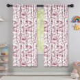 thumbnail image 5 of Blackout Kids Curtains,Red Football Event Elements Pattern Childrens Insulated Curtains Set Of 2,Bedroom Essentials,Toddler Room Decor 42"x63", 5 of 5