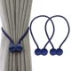 thumbnail image 1 of Corbata de cortina de 2 piezas con trenza magnética (azul), 1 of 5