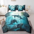thumbnail image 1 of YST Dolphin Ensemble de Douillette, 7 Pcs, Mignon Dolphin Sauteur, Animal Marin, Format Grand Lit, 1 of 5