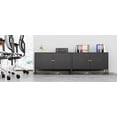 thumbnail image 3 of Metal Accent Storage Cabinet for Bed Room,Living Room,Home,Hotel,Office,Garage,2-Tier, Removable Shelf, 3 of 7