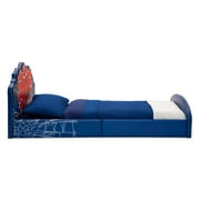 Marvel Spider-Man Upholstered Twin Bed by Delta Children, Red/Blue