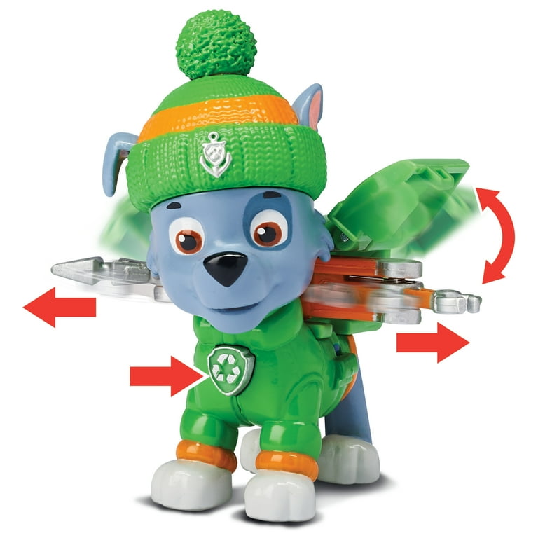 Paw Patrol Snow Rescue – Rocky with Transforming Pup Pack and