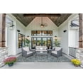 thumbnail image 2 of Linon Outdoor Washable Area Rug Collection, Smoke and Blue, 7' x 9', 2 of 8