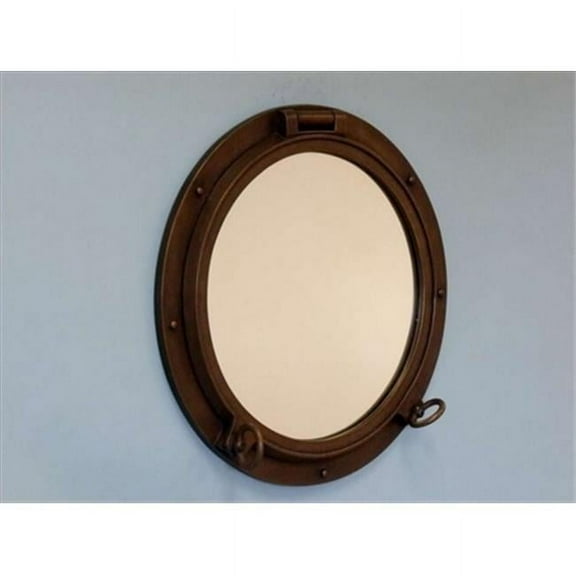 Handcrafted Model Ships Bronzed Porthole - 24 - W Bronzed Porthole Window 24 in. Port Holes Decorative Accent