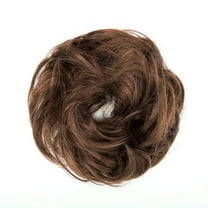 LELINTA Messy Bun Hair Piece, Tousled Updo Hair Extensions Chignon Hair Bun Curly Wavy Ponytail Hairpieces Hair Scrunchies with Elastic Rubber Band for Women Girls,30G