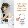 thumbnail image 6 of Lash Tech Keychain for Women Funny Beautician Gifts for Stylist Birthday Gifts for Best Friend Key Chain for Daughter Sister Heart Keychains for Girlfriend Bestie Gift Ideas Makeup Artist Gifts, 6 of 6
