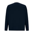 thumbnail image 5 of ZCFZJW Men's Quarter Zip Up Pullover Trendy Slim Fit Lapel Collar V Neck Long Sleeve Sweaters Casual Polo Sweatshirt Fashion Golf Ball Shirt Tops with Pockets Navy XXL, 5 of 6