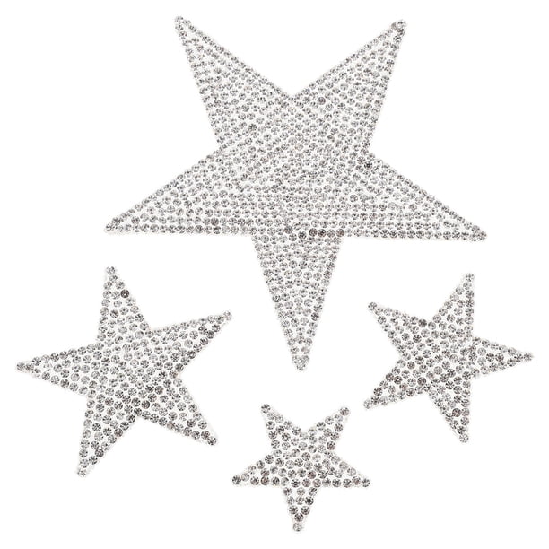unbranded 1Jgo Sticker Para De Estrella De Strass Plateado Resistente Y Estilizado