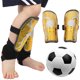 thumbnail image 2 of Espinilleras Deportivas Fútbol Al Aire Libre para Adultos Y Espinilleras Reforzadas para Entrenamiento Juegos Espinilleras Galvanizadas (Iron Man Yellow Medium), 2 of 9