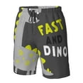 thumbnail image 5 of Naloa Cute Dinosaur Men's Beach Shorts, Surfing shorts, Swim trunks, Quick Dry Swim Trunks for Surfing Beach Fun - 3X-Large, 5 of 9