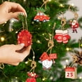 thumbnail image 4 of Christmas Tree Ornament 12 Pcs Paper Santa Claus Themed Hanging Pendants Festive Party Decorations for Xmas Tree Home Office Wedding Holiday Decor Bulk Gift Ideas, 4 of 8