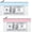 Blue & Pink, variant on 2 Pieces Money Bags with Zipper, Money Envelopes 7.8×3.9 Inch, 2 Colors Money Pouch Clear Bank Deposit Cash Bag for Multi-Purpose Check Wallet Collectors