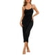 thumbnail image 2 of Camisón de mujer Inspire Chic con tirantes ajustables, camisón de modal, vestido de dormir M negro, 2 of 6