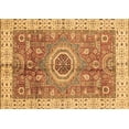 thumbnail image 1 of Ahgly Company Indoor Rectangle Abstract Brown Modern Area Rugs, 2' x 5', 1 of 4