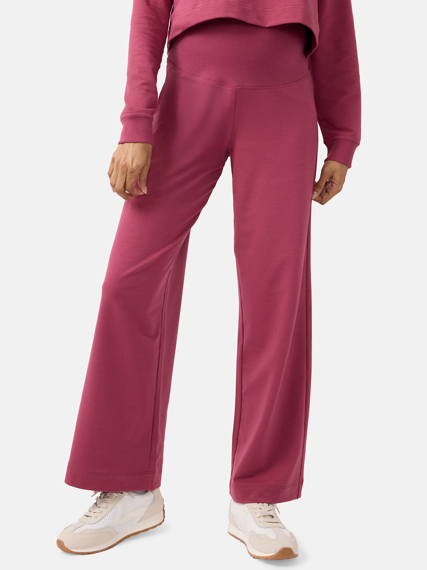 Ingrid & Isabel For Every Belly Women's Maternity Wide Leg Knit Pants, Sizes S-XXL