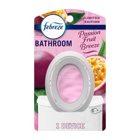 Febreze Bathroom Air Freshener, Odor-Fighting, Passion Fruit, 1 Count