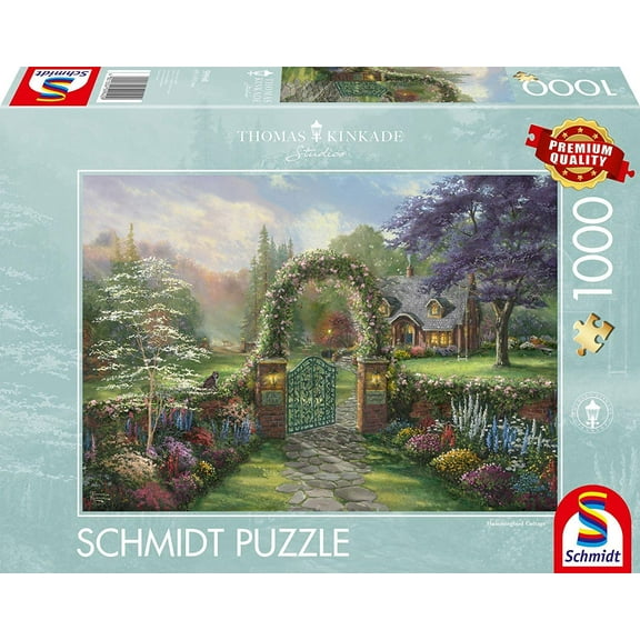 Schmidt Games  Thomas Kinkade   Hummingbird Cottage (1000pc) Puzzle